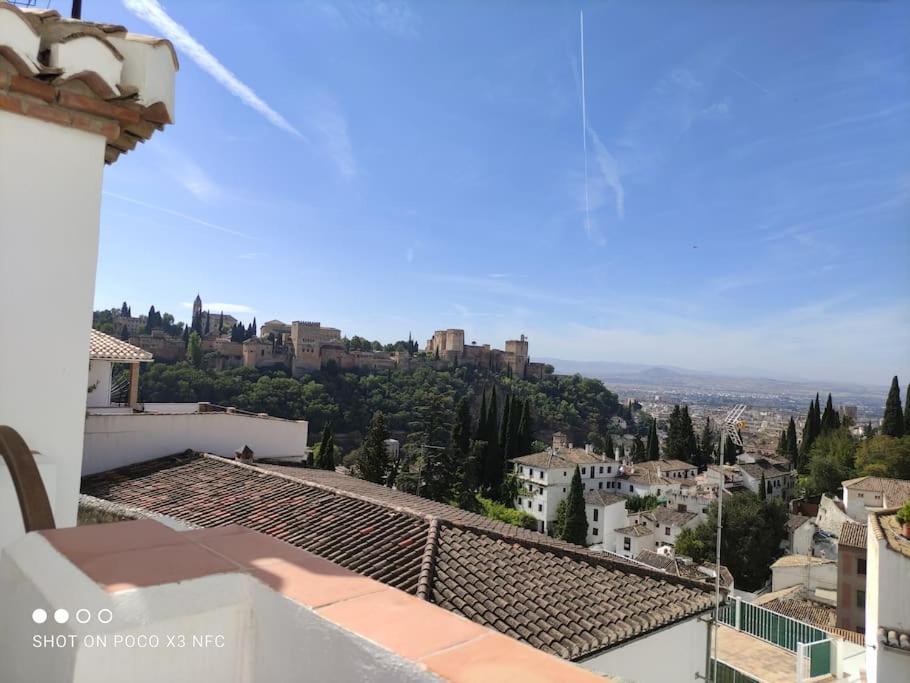 Cueva Albaicin Granada Avec Vue Sur L'Alhambra Villa Exterior photo