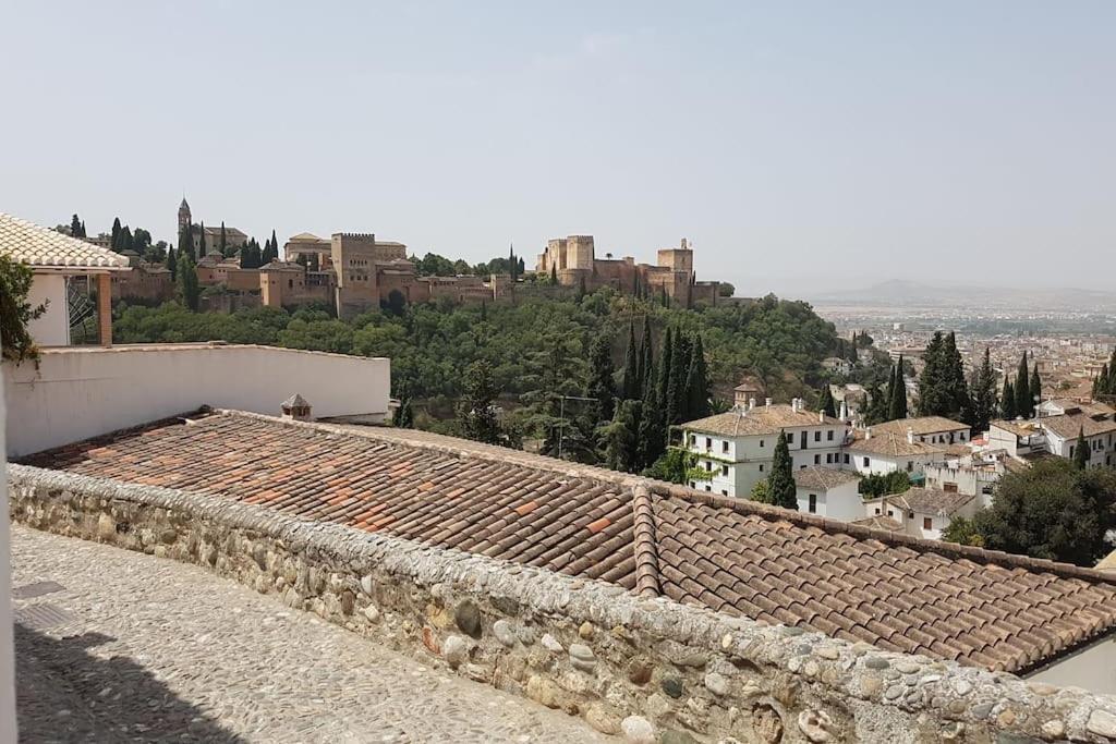 Cueva Albaicin Granada Avec Vue Sur L'Alhambra Villa Exterior photo